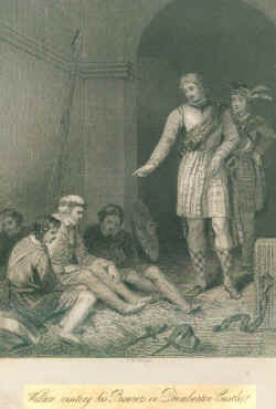 Wallace visiting his prisoners at Dumbarton Castle