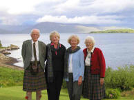 front lawn of Lord and Lady Macdonald's home at Kinloch Lodge