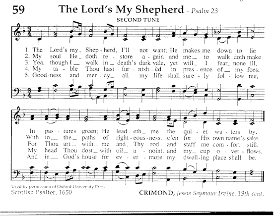 The Lords My Shepherd