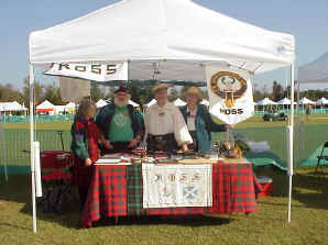 The Clan Ross tent
