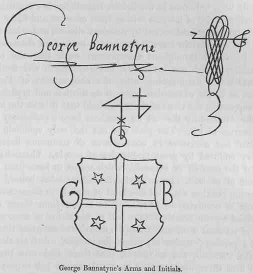 George Bannatyne's Arms and Initials