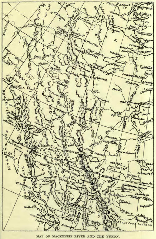 Map of MacKenzie River and the Yukon