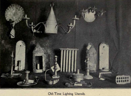 Old time lighting utensils