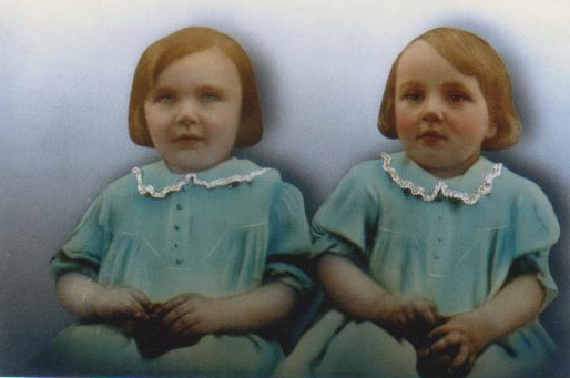 Eva  nee McLachlan  Simmons  - twin daus  Shirley & Elaine  Grace Marion McLachlan  cared for  them  folowing death of Eva  in June 1940