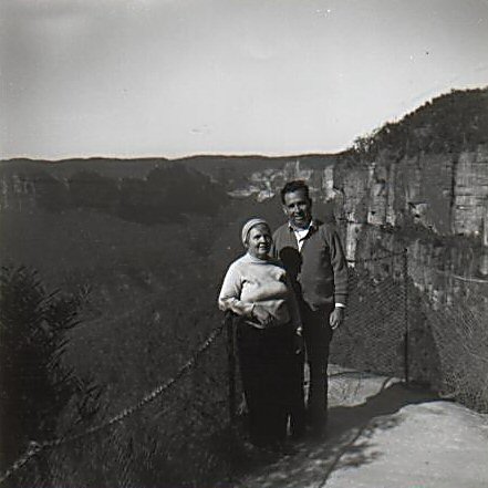 Harold Crowe & wife Phoebe McLachlan @ Blackheath Blue Mountains NSW circa  1967