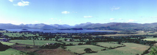 Loch Lomond looking north.The west bank home of Clan Colquhoun & Clan MacFarlane.The east bank the home of Clan Buchanan.