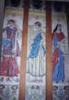 Murals that hang on the walls in Birse Castle