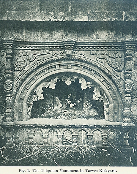 The Toquhoun Monument in Tarves Kirkyard