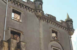 Caldwell House gutted by a fire in the 1990s