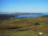 Overlooking the village of Arisaig, on the Road to the Isles. Photo by Maureen McColl, Paderborn, Germany