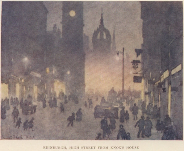 Edinburgh High Street from Knox's House