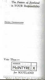 4 Page Election Leaflet from Dr Robert McIntyre - Page 4