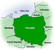 Location of Poland