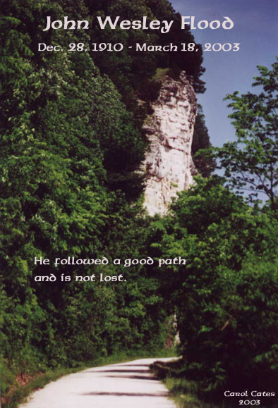 John Wesley Flood died on March 18, 2003