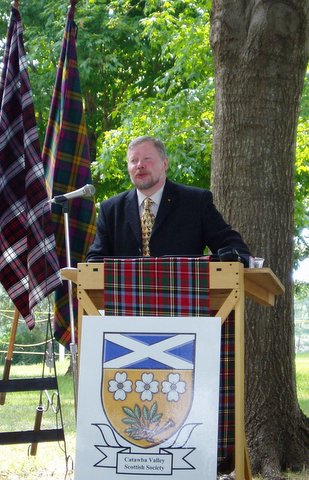 Romilly Squire Making Presentation