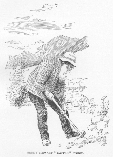 Sandy Stewart "napped" stones