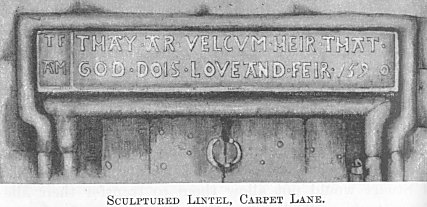 Sculptured Lintel, Carpet Lane