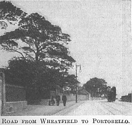 Road from Wheatfield to Portobello