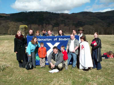 Students mark the spot
