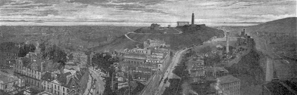 View from North British Hotel from the tower looking North-East