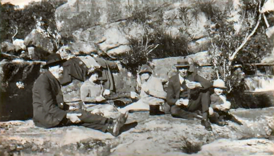 Nell in centre  -   father &  mother  Andrew & Agnes George on her right  - husband  Jack &  son John on her left