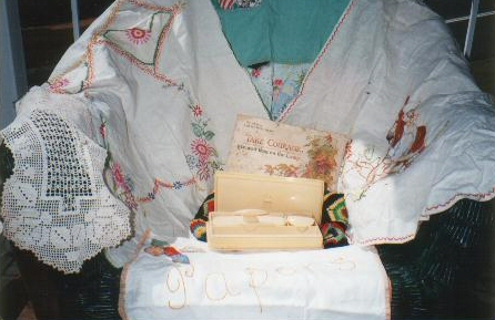 Glenferneigh near Grafton NSW -  home of Mary McLachlan Day  - embroidery & her Box of Biblical Promises