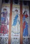 Murals that hang on the walls in Birse Castle