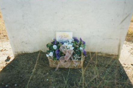 flowers for - Mary nee McLachlan Sherringham - headstone Molong NSW