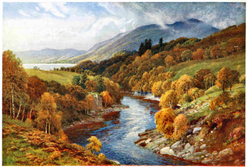 River Awe flowing to Loch Etive, Argyllshire