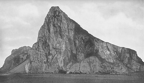 Gibralter from the Spanish coast