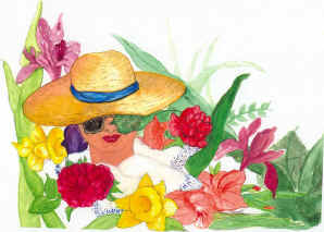 nana woman flowers