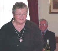 Myra Christie and Dick Douglas who proposed Toast to Scots Independent