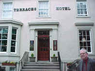 Jim Lynch compiler of The Flag arives at Terraces Hotel