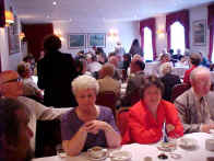 Tom Preston, Norma Preston, ------- Mrs Kidd and Alastair Kidd enjoing coffee