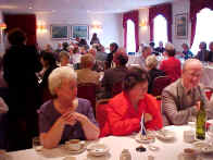 Crowd scene enjoying coffee!