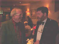 Jim Lynch of The Flag and Peter Wright, Chairman of the Scots Independent, in deep discussion