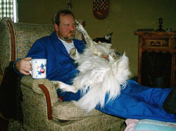 Brian and our border collie, Chiclet