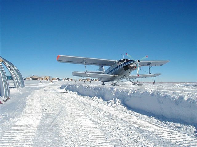 Hume Air Force Plane in Antarctica
