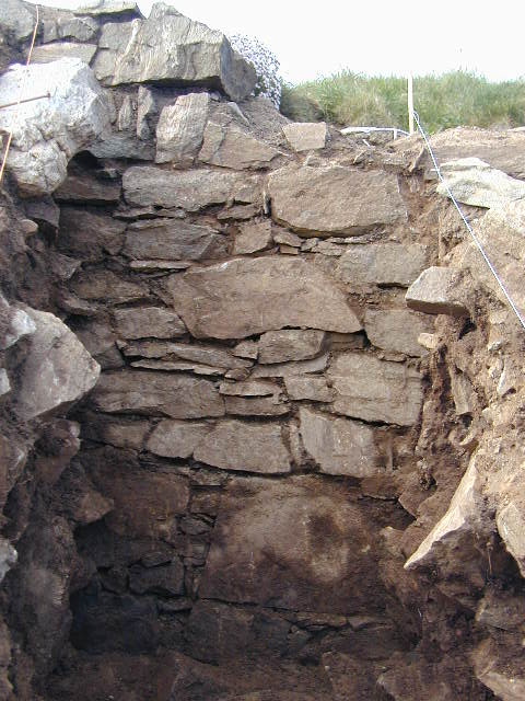 A Closeup View of the Wall of the Keep