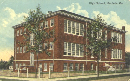 High School, Moultrie, Georgia ca 1916-1917. 