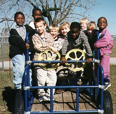 Students from Okapilco Elementary School enjoy time in their playground