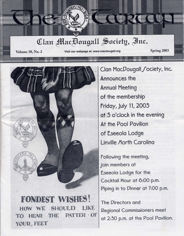 Clan MacDougall Newsletter Spring 2003