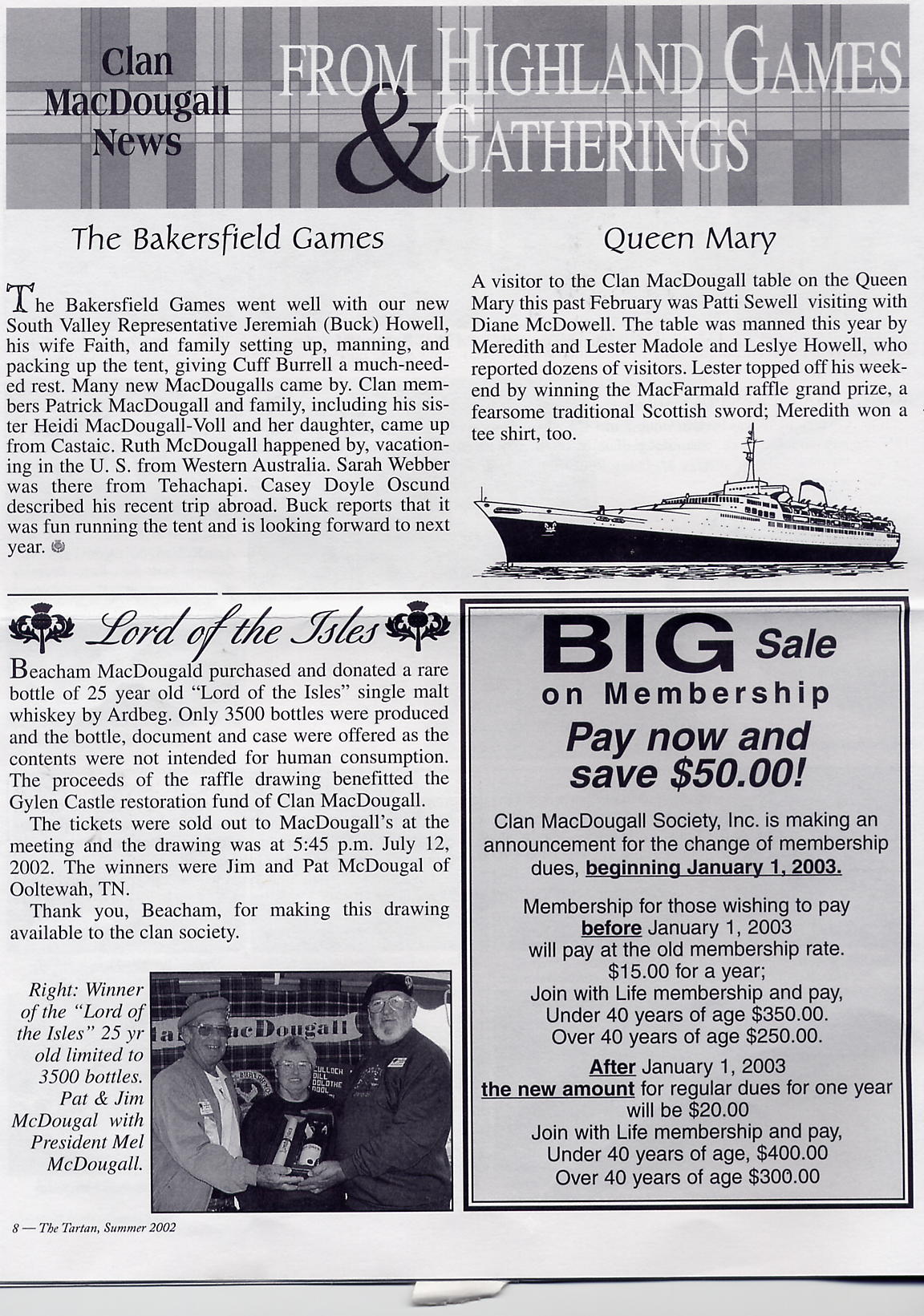 Clan MacDougall Newsletter Summer 2002