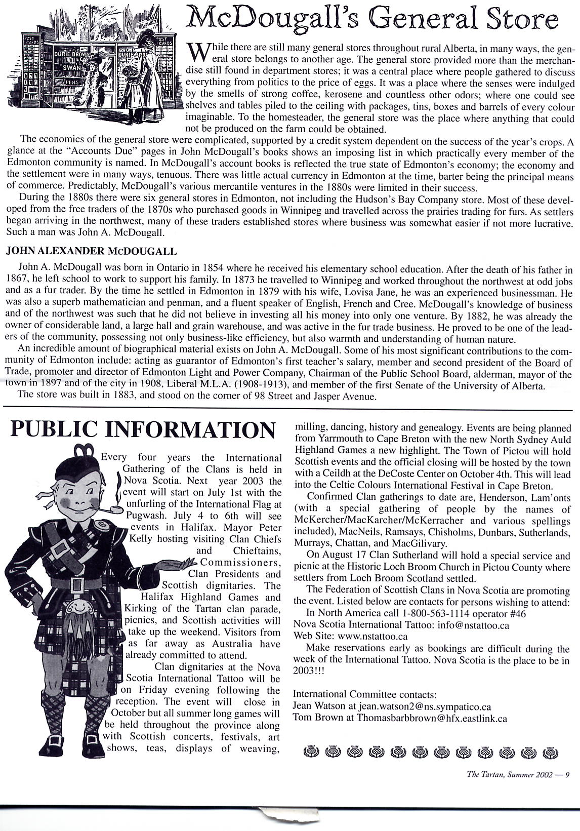 Clan MacDougall Newsletter Summer 2002
