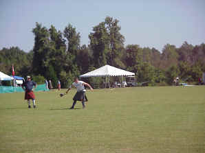 Eric Frasure tosses the hammer to win that event!