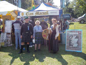 The featured Clan at FMHG was Clan MacNeill.
