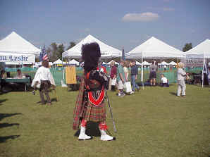 Drum major for Grandfather Mountain Highland Pipe & Drum Band