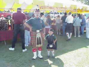 A wee laddie all decked out in his finest!
