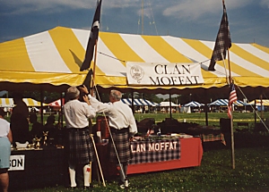 Clan Moffatt tent