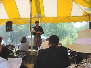 Jamie McDonald teaching Gaelic classes 